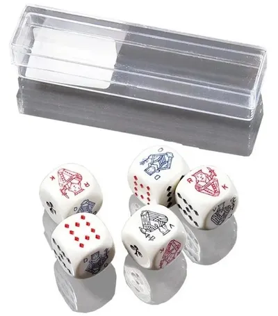 Set de zaruri de poker Piatnik - 16 mm (5 bucăți)