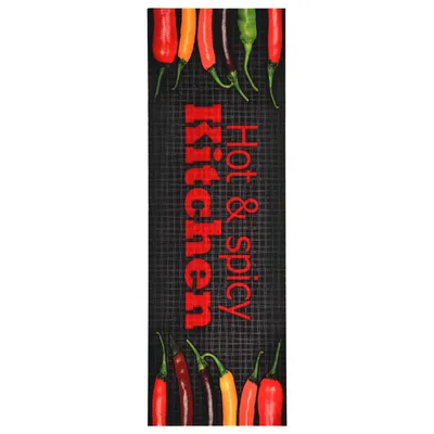 vidaXL Covoraș de bucătărie lavabil, model Hot&Spicy, 45 x 150 cm
