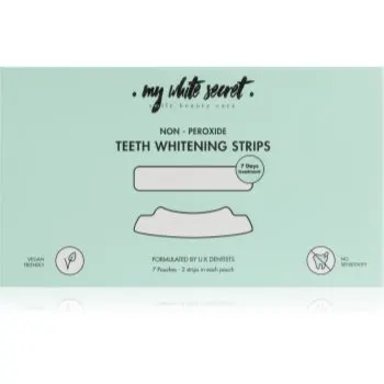 My White Secret Non - Peroxide Teeth Whitenings Strips benzi pentru ablirea dintilor pentru dinti