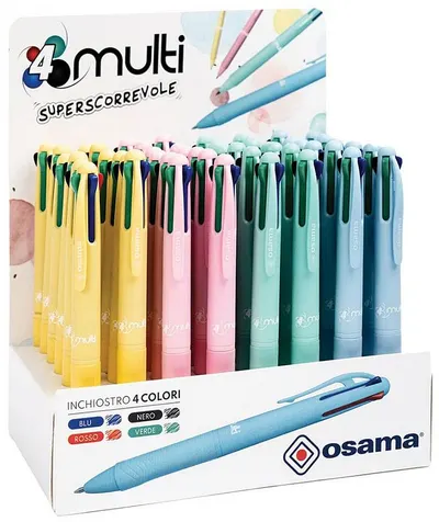 Pix multicolor Osama - 4 culori, 1.0 mm, pastel, sortiment