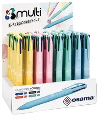 Pix multicolor Osama - 4 culori, 1.0 mm, pastel, sortiment