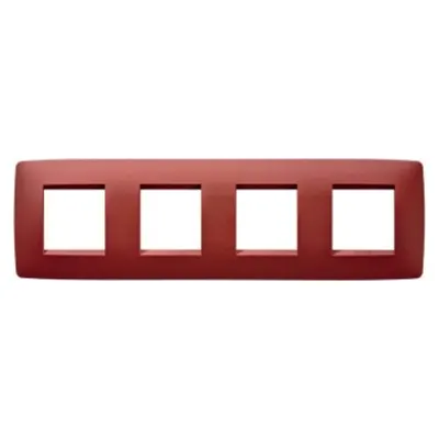Placa ornament CProiector HORUS ONE - IN PAINTED TECHNOPOLYMER - 2+2+2+2 modul HORIZONTAL - RUBY - CProiector HORUS