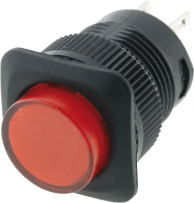 Buton Comutator actionat prin apasare 2 pozitii OFF-(ON) fara retinere SPST-NO 1.5A/250VAC SCI R13-508A-05-BR