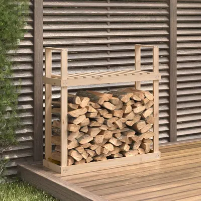 vidaXL Rastel pentru lemne de foc, 110x35x108,5 cm, lemn masiv de pin