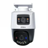 Camera supraveghere IP Dome rotativa exterior cu lentila duala PT Imou Active Deterrence IPC-PS70FP-10M0, 5 + 5 MP, 3.6 mm, IR 30 m, microfon si difuzor, slot card, detectie om / vehicul, smart tracking, sirena, stroboscop, PoE