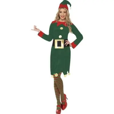 Costum elfita verde femei