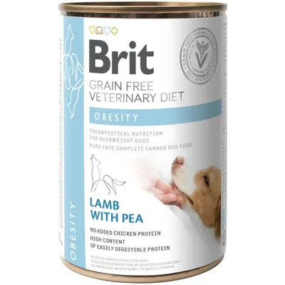 Hrana umeda pentru caini conserva Brit Grain Free VD Obesity 400 gr