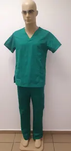 Pantaloni medicali de culoare verde – model unisex - 54