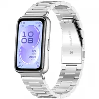 Curea Techsuit W010 pentru Huawei Band 11 / 11 Pro, Argintie
