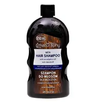 Sampon antimatreata cu Ulei de Eucalipt Naturaphy Men, Blux | 650 ml