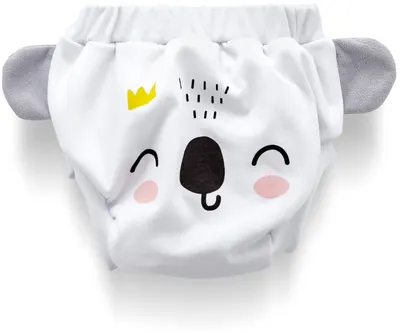 Pantaloni de antrenament BabyJem - Peste 3 ani, alb