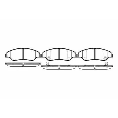 Set placute frana, frana disc REMSA 0739.02