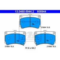 Set placute frana, frana disc ATE 13.0460-5944.2