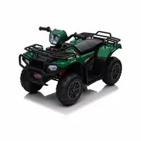 ATV electric copii, Baby Mix, Quad, Pana la 25 kg, Cu 3 viteze, Cu indicator digital al bateriei, Cu sunete si lumini, Sezut confortabil, Cu roti rezistente, 36 luni+, Green