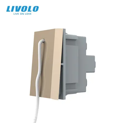 Modul Intrerupator de urgenta, cu fir de tragere, 1M Auriu