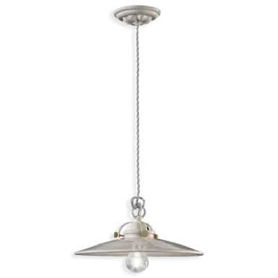 Lustra, lampa suspendata RETRO B&W FINISH 02 - SMALTO BIANCO C099