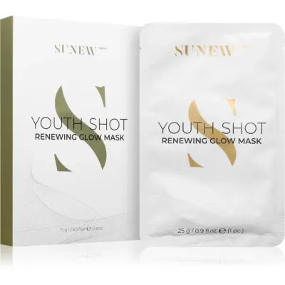 SUNEWMED+ Youth Shot Regenerating Glow Face Sheet Mask masca pentru celule pentru regenerare 3 buc