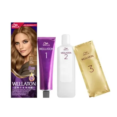 Vopsea de par permanenta Wellaton 7/3 Aluna, 110ml Engros