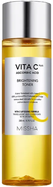 Missha Vita C Plus Tonic facial luminos, 200 ml