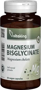 Bisglicinat de magneziu, 80 capsule, Vitaking