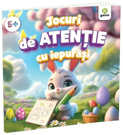 Jocuri de atenție cu iepurași - Paperback brosat