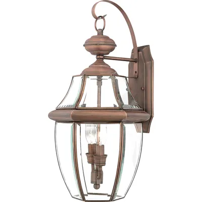 Aplica Newbury 2 Light Large Wall Lantern – Aged Copper