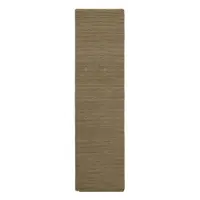 Covor tip traversă kaki țesut manual din lână 80x230 cm Harris Boucle – Flair Rugs