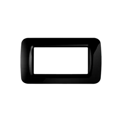 Placa ornament TOP SYSTEM - tehnopolimer gloss finish - 4 module- TONER BLACK - SYSTEM