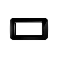 Placa ornament TOP SYSTEM - tehnopolimer gloss finish - 4 module- TONER BLACK - SYSTEM
