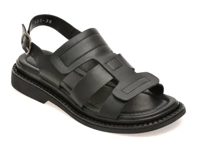Sandale GRYXX negre, 2311514, din piele naturala