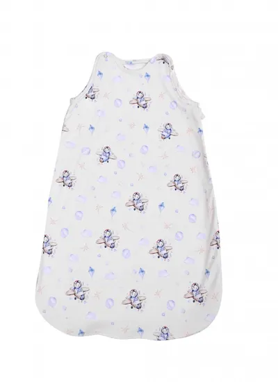 Sac de dormit de iarna 95 cm bumbac ranforce Aeroplane Blue