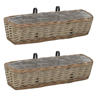 Gossi jardiniera de balcon, 2 buc., 60 cm, rachita cu captuseala pe