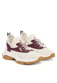 Pantofi sport dama Ivory / Cherry - material textil -
