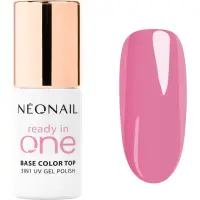 NEONAIL Ready In One 3in1 UV Gel Polish lac de unghii sub forma de gel cu pulbere de diamante culoare 10 One Pink Spark 7.2 ml