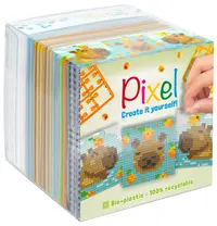 Set de 3 mozaicuri Pixelhobby - Capibara, cu pixeli Classic