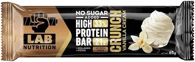 Baton High Protein, Crunch Vanilla Cream, 65 g, Lab Nutrition