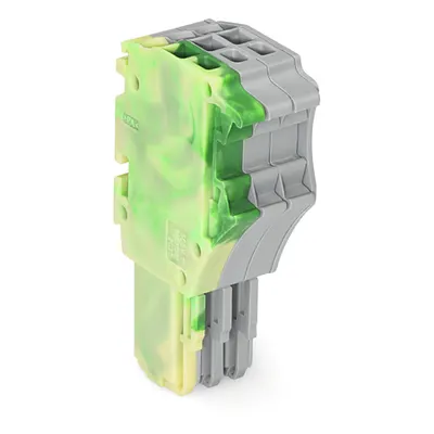 1-conductor female plug; 1.5 mm²; 3-pole; 1,50 mm²; green-yellow, gray