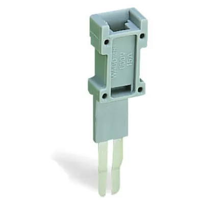 Test plug module; modular; suitable for all WAGO 281, 776, 777 and 781 series rail-mounted terminal blocks with jumper slots in the current bar; gray