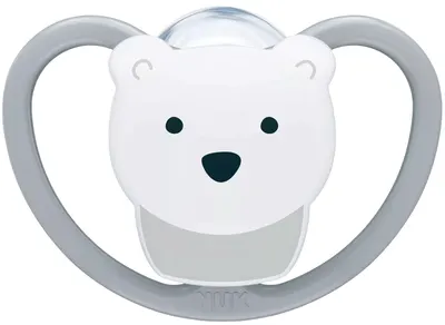Suzetă din silicon NUK Perfect Match Air - 6-18 luni, Urs polar