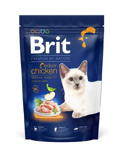 BRIT Cat Premium by Nature Indoor chicken Hrana uscata pentru pisici de interior, cu pui 300 g