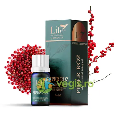 Ulei Esential Integral de Piper Roz pentru Uz Intern 5ml