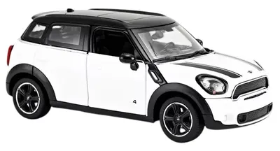 Mașină metalică Rastar - Mini Cooper, 1:24, alb
