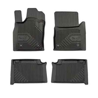 Covor podea FROGUM TPE, 4 buc. No. 77, fata spate, set, culoare neagra, potrivit JEEP GRAND CHEROKEE, GRAND CHEROKEE IV 11.10