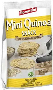Mini gustări organice din porumb cu quinoa, 50 g, Fiorentini