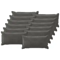 vidaXL Husă pentru pernă 12 pcs HOUTEN Gri închis 40 x 80 cm Catifea