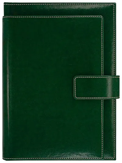 Caiet-agenda din piele Lemax Precision Novaskin - Verde, В5 Exclusive