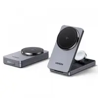 Incarcator Retea Wireless UGREEN W707 3in1, 25W, 1.67A, Gri