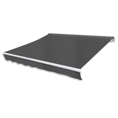 vidaXL Copertină reglabilă cu acționare manuală, 300 cm, antracit