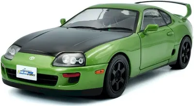 Model de colecționar SOLIDO Modern: Mașini - Toyota Supra MK4 (A80) Solido Works (Green) (1993)