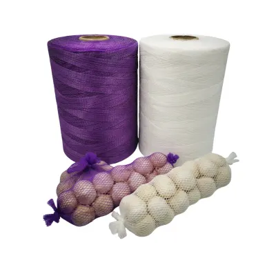 Plasă tubulară ambalat usturoi și legume, rolă 1000m (Alb Violet) Alb